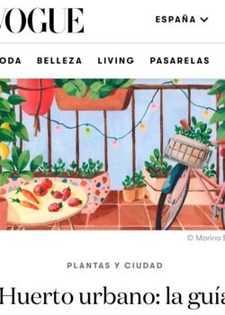 Ilustraciones para “Huerto urbano: la guía ilustrada definitiva para crear un ‘balcón comestible’ de Vogue Spain