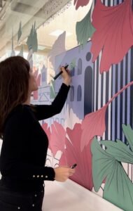 Lee más sobre el artículo Mural con skyline de Madrid para ECIJA Abogados